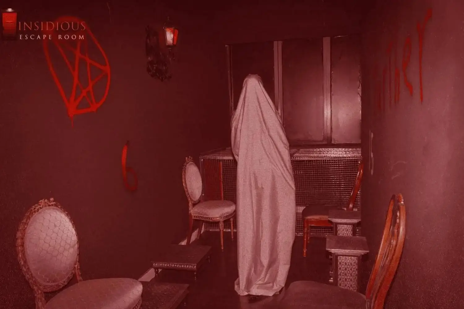 Insidious escape room game room in Motor City, Dubai